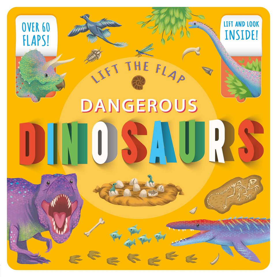 Lift The Flap Dangerous Dinosaurs: Lift-the-Flap Fact Book book cover by IglooBooks