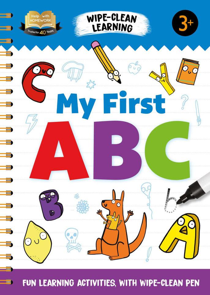 Help with Homework My First ABC: Fun Learning Activities with Wipe-Clean Pen book cover by IglooBooks