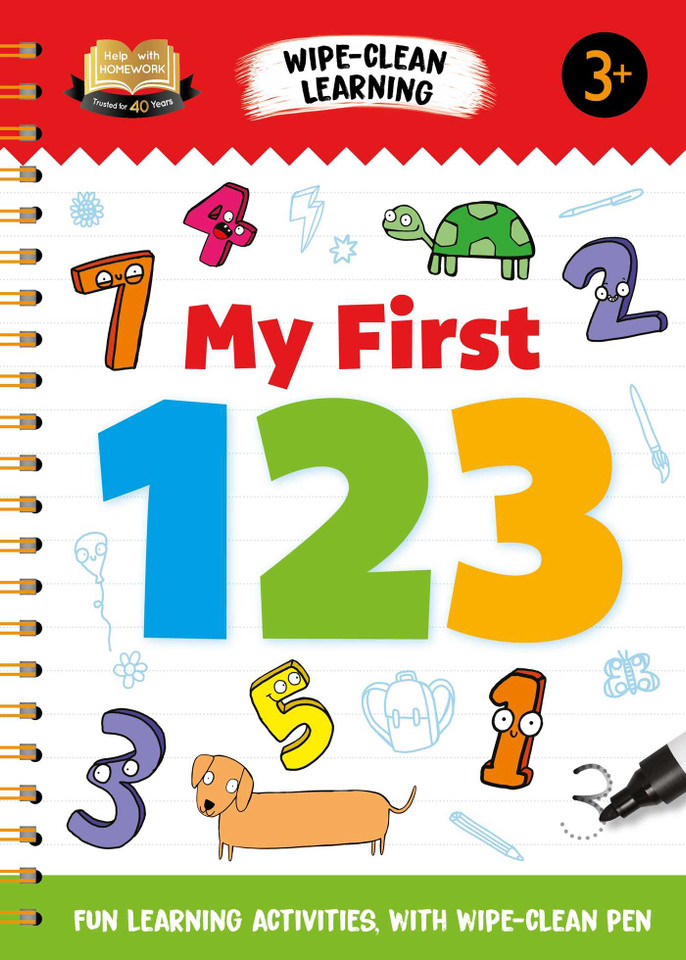 Help with Homework My First 123: Fun Learning Activities with Wipe-Clean Pen book cover by IglooBooks