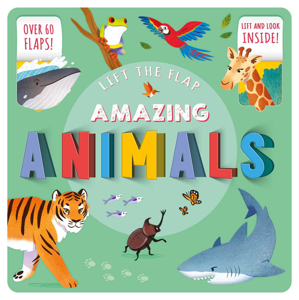 Amazing Animals: Lift-the-Flap Fact Book book cover by IglooBooks