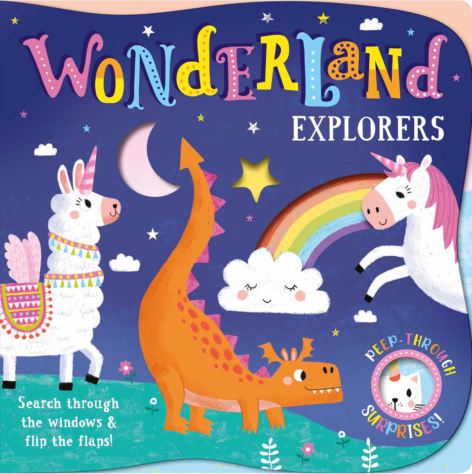 Wonderland Explorers: with Lift-the-Flaps and Peep-Through Windows book cover by IglooBooks