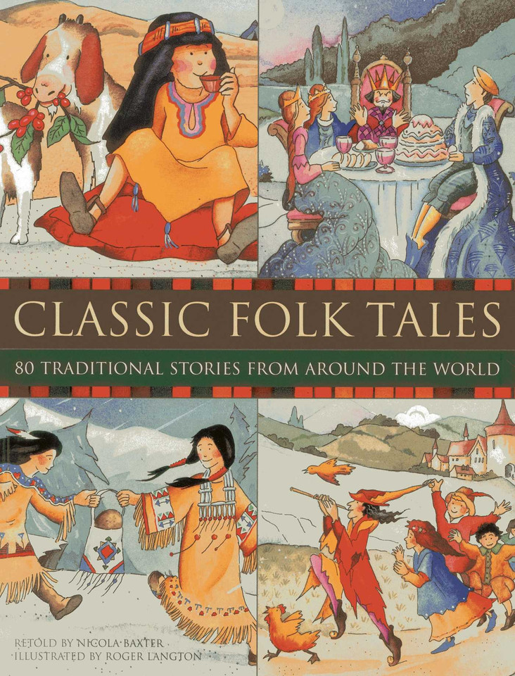 Classic Folk Tales book cover by Nicola Baxter