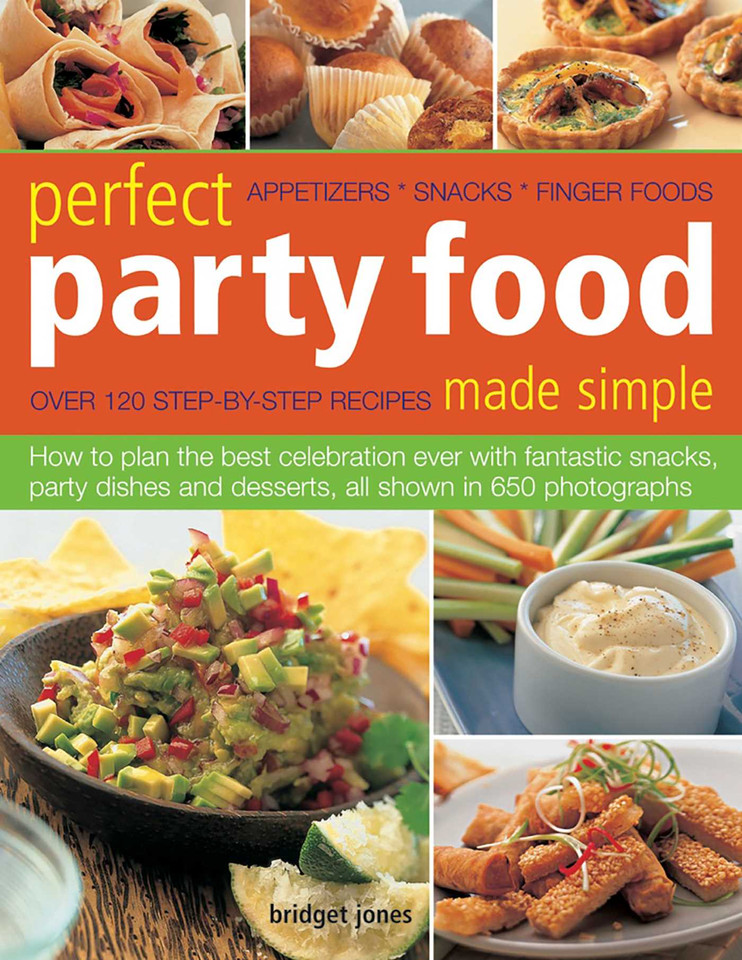 Perfect Party Food Made Simple book cover by Bridget Jones
