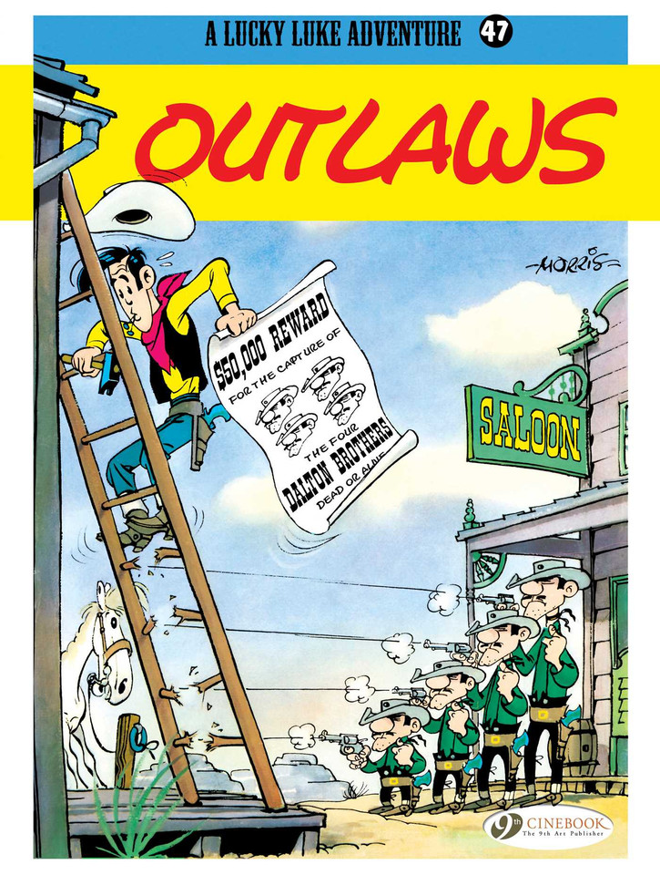 Outlaws (Lucky Luke) book cover by Morris