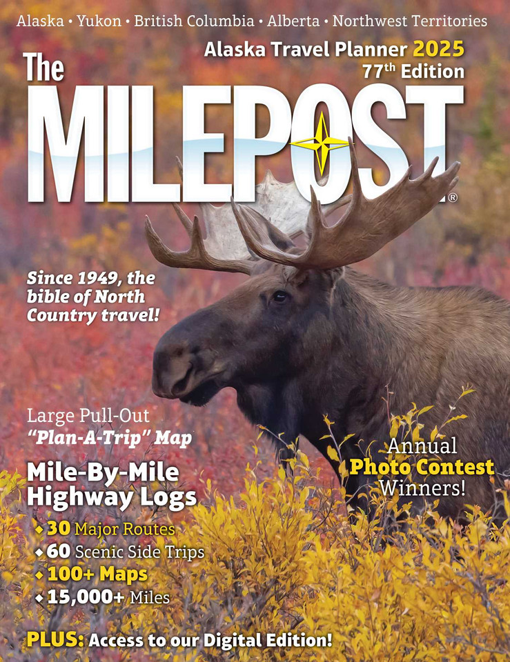 The Milepost 2025 book cover by 