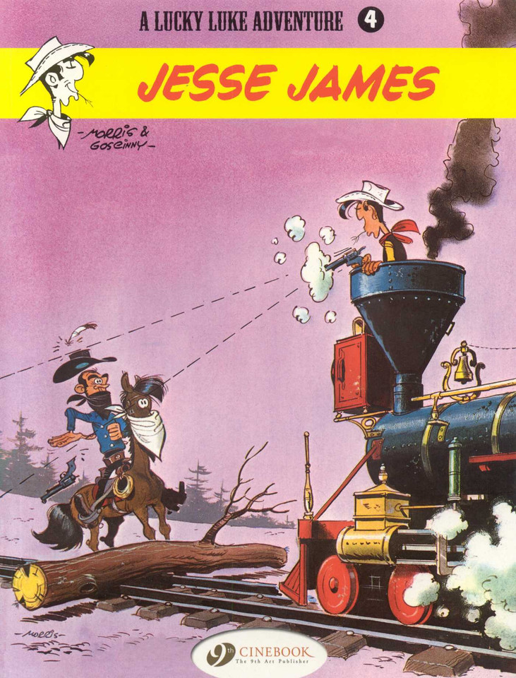 Jesse James (Lucky Luke) book cover by Morris, Goscinny