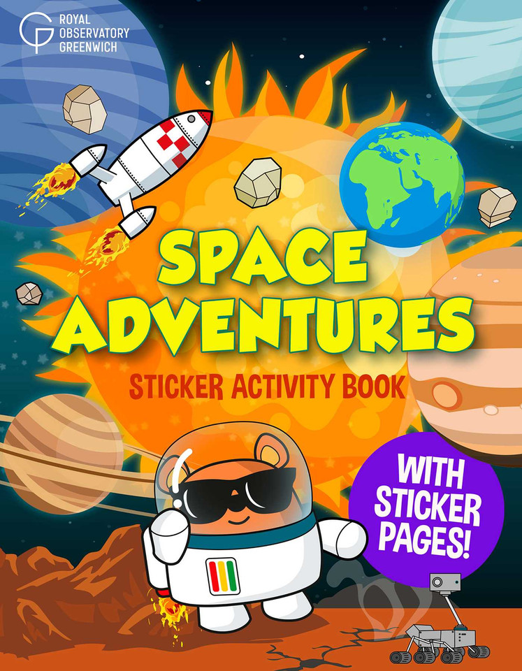 Space Adventures Sticker Activity Book book cover by Royal Observatory Greenwich
