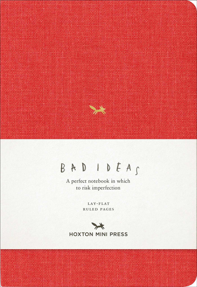 A Notebook for Bad Ideas (Medium / Red / Lined): A perfect notebook in which to risk imperfection (A Notebook for Bad Ideas) book cover by Hoxton Mini Press