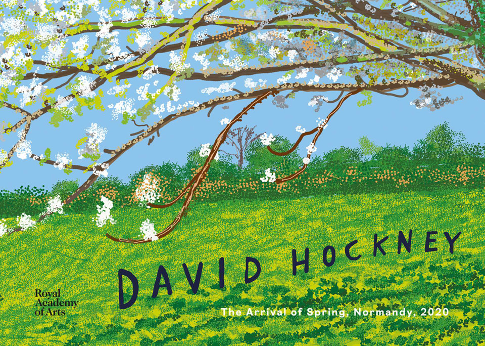 David Hockney: The Arrival of Spring, Normandy, 2020 book cover by David Hockney, William Boyd, Edith Devaney