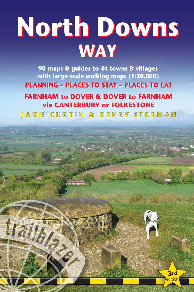 North Downs Way: British Walking Guide: Farnham-Dover-Farnham - 90 Large-Scale Walking Maps (1:20,000) & Guides to 44 Towns & Villages - Planning, Places to Stay, Places to Eat (British Walking Guides) book cover by Henry Stedman, John Curtin