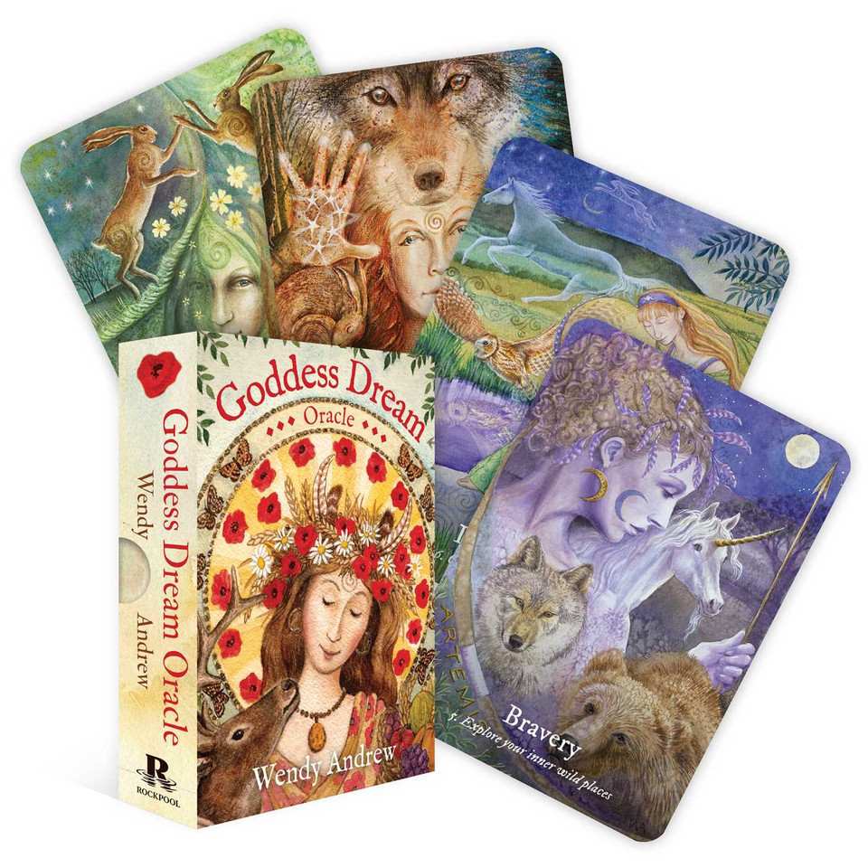 Goddess Dream Oracle (Rockpool Oracle) book cover by Wendy Andrew