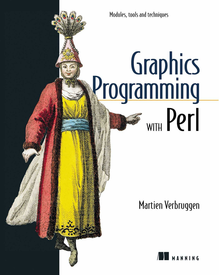 Graphics Programming with Perl book cover by Verbruggen