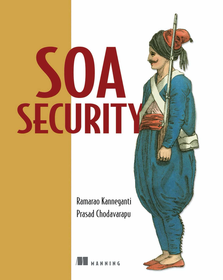 SOA Security book cover by Ramarao Kanneganti, Prasad A Chodavarapu