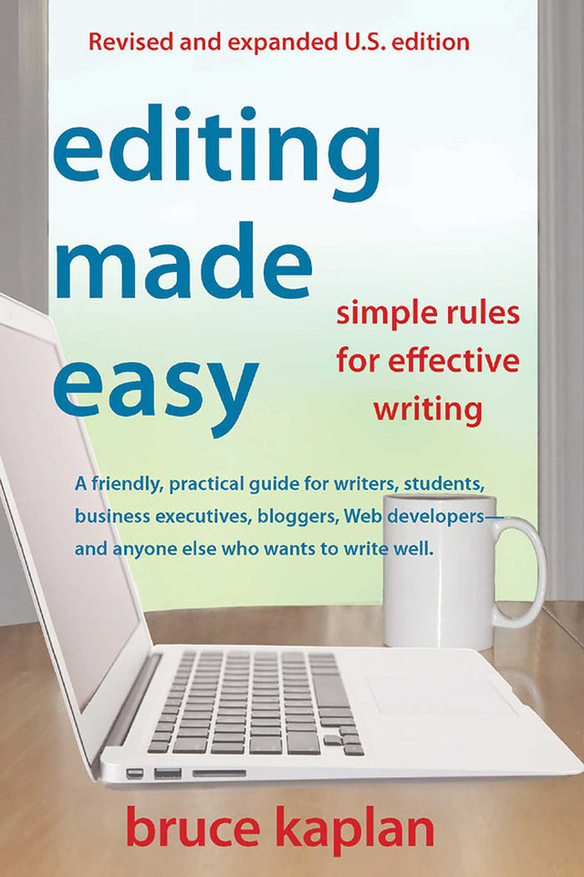 Editing Made Easy: Simple Rules for Effective Writing book cover by Bruce Kaplan