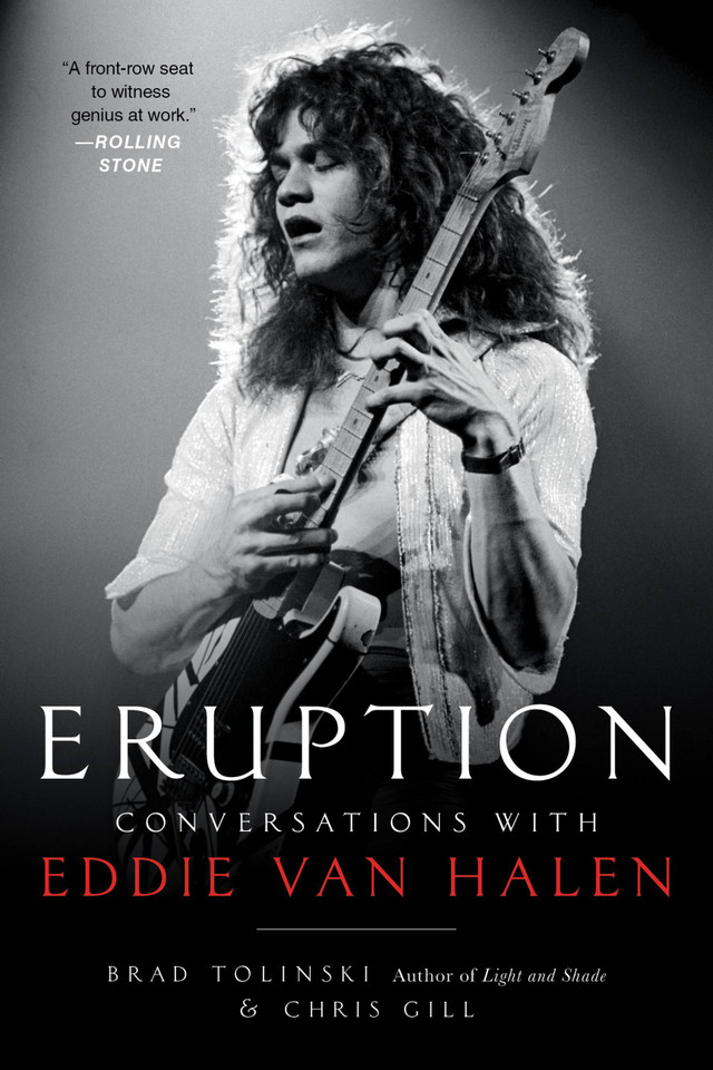 Eruption: Conversations with Eddie Van Halen book cover by Brad Tolinski, Chris Gill