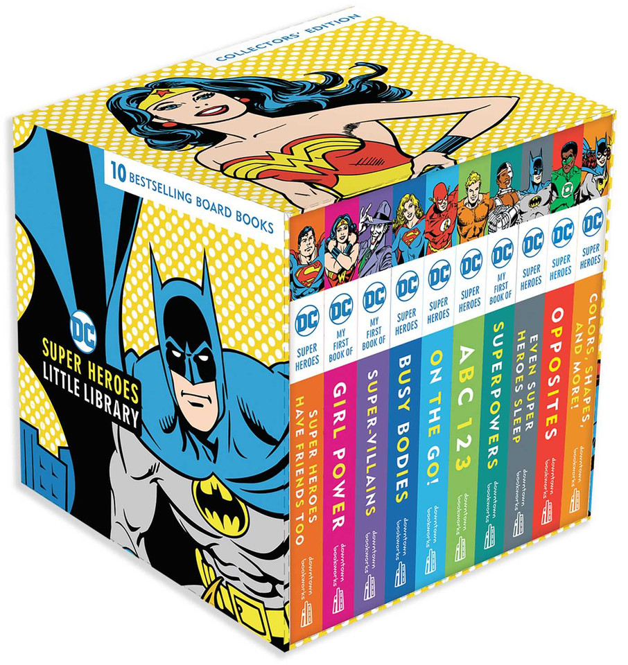 DC Super Heroes Little Library (DC Super Heroes) book cover by David Katz, Morris Katz, Julie Merberg