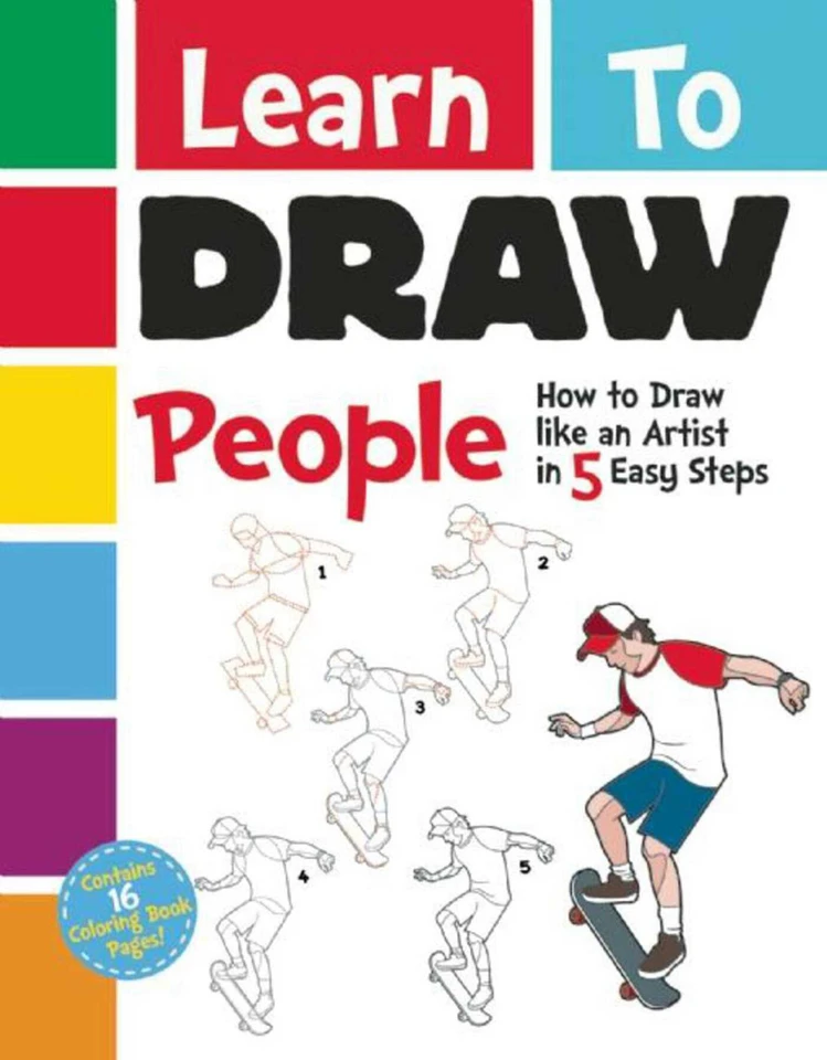 Learn to Draw People: How to Draw like an Artist in 5 Easy Steps (Learn to Draw) book cover by Racehorse for Young Readers