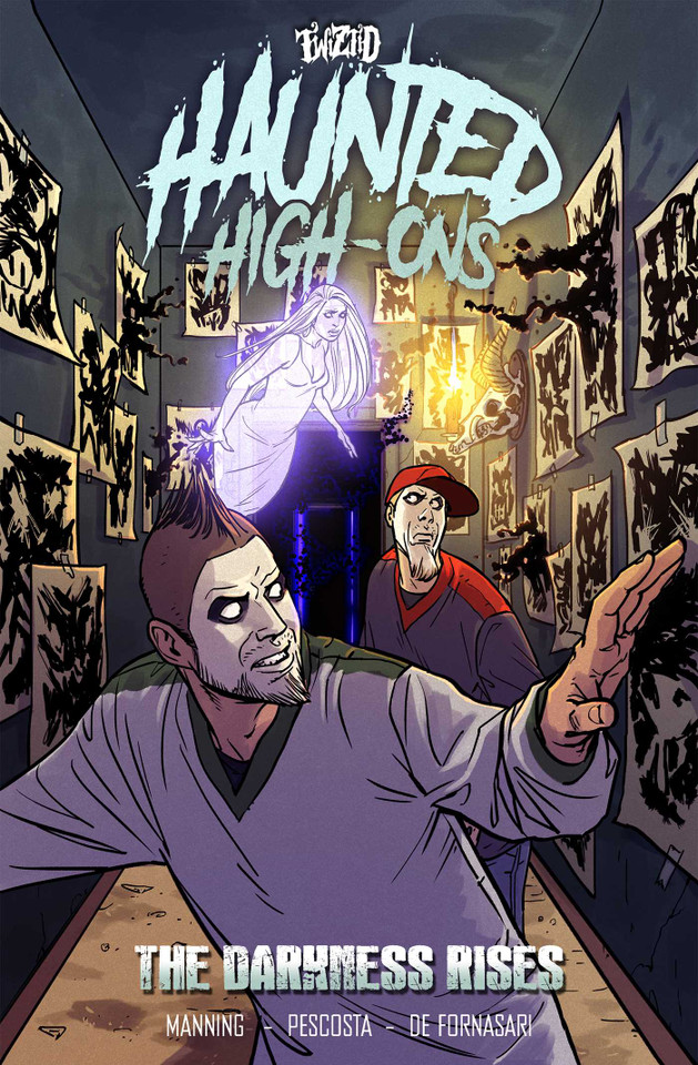 Twiztid Haunted High Ons: The Darkness Rises book cover by Dirk Manning
