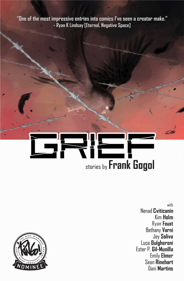 Grief book cover by Frank Gogol