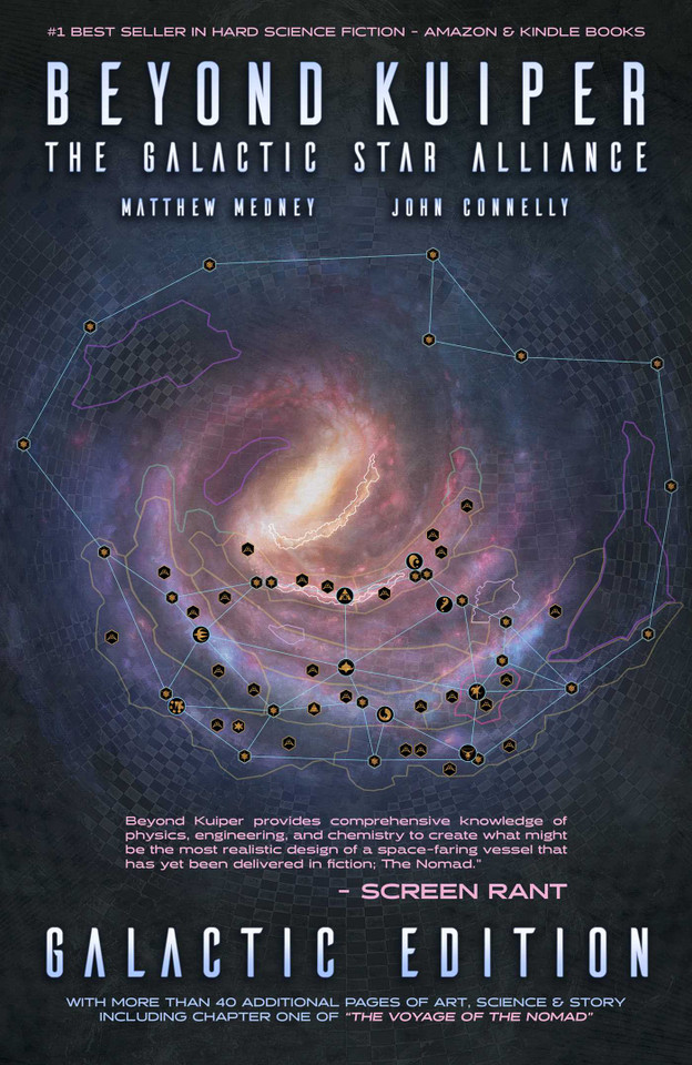 Beyond Kuiper: The Galactic Star Alliance book cover by Matthew Medney, John Connelly