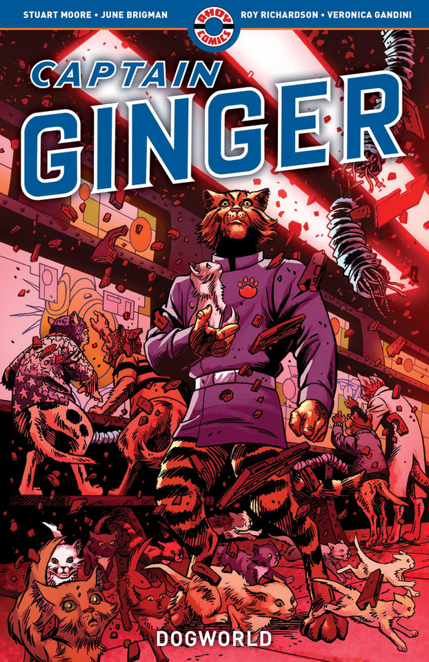 Captain Ginger: Dogworld book cover by Stuart Moore