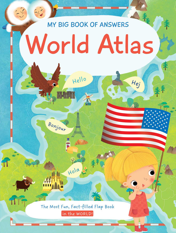 My Big Book of Answers World Atlas (My Big Book of Answers) book cover by Little Genius Books