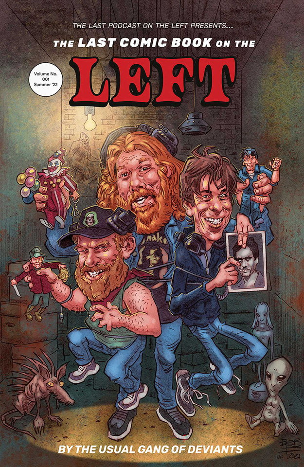 The Last Comic Book On The Left book cover by B K, Z2 Comics, Marcus Parks, Henry Zebrowski, Ben Kissel, The Usual Gang of Deviants, Rick Veitch, Ryan Cady, Eliot Rahal