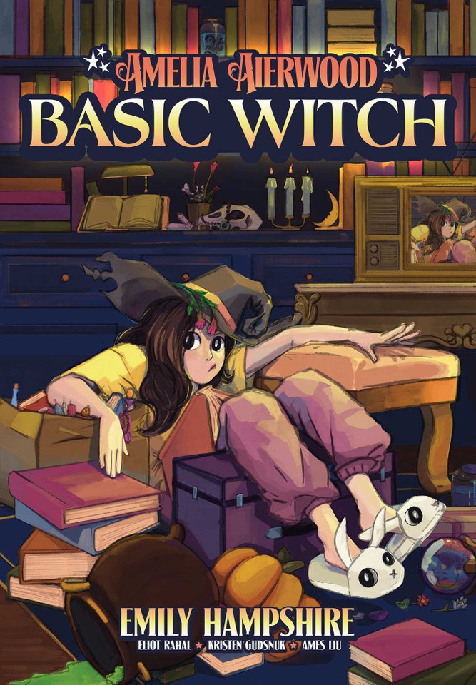Amelia Aierwood - Basic Witch book cover by Emily Hampshire, Eliot Rahal