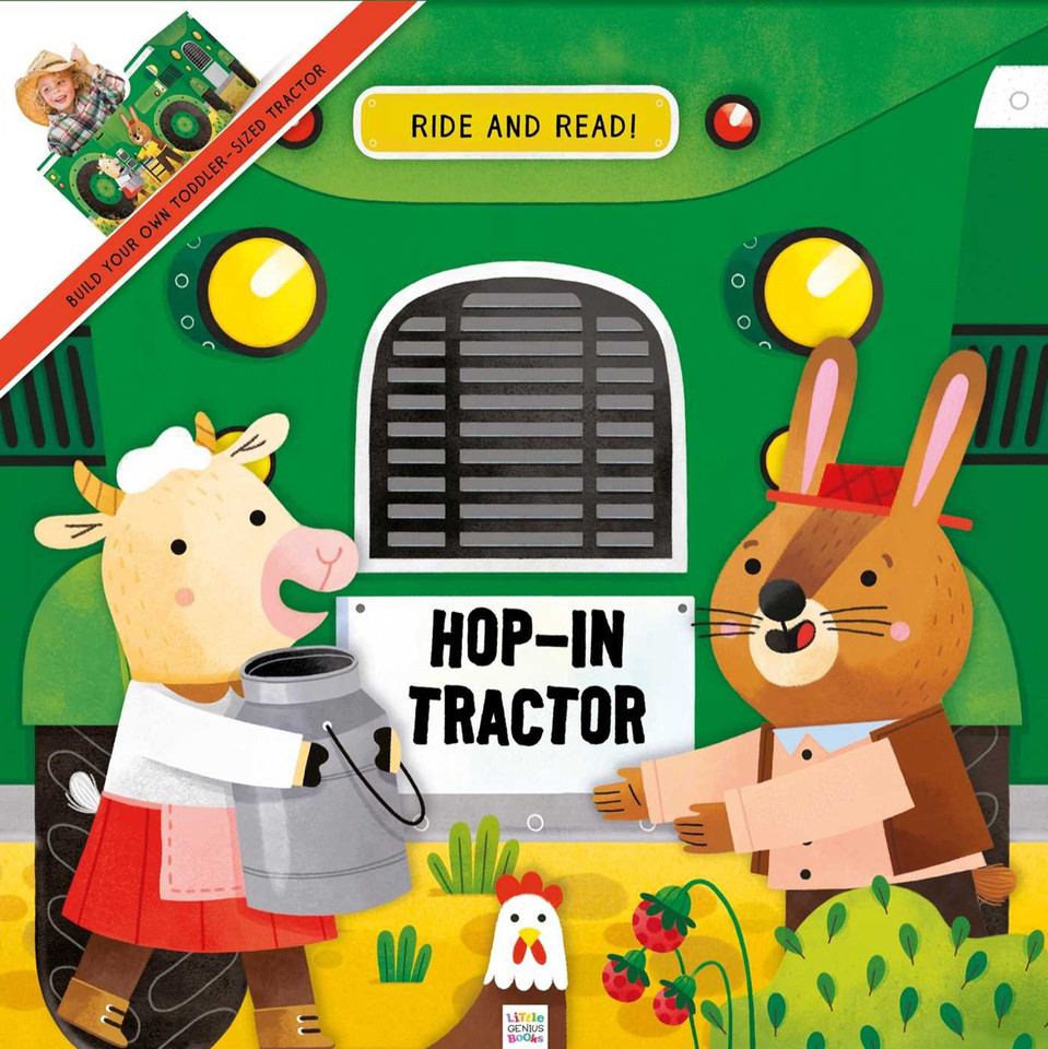 Hop-In Tractor book cover by Little Genius Books
