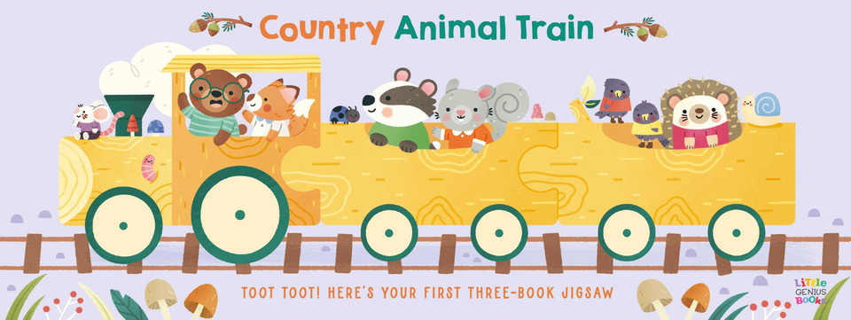 Animal Train - Country (Animal Train) book cover by Little Genius Books