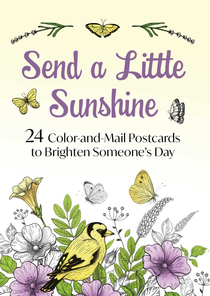 Send a Little Sunshine: 24 Color-and-Mail Postcards to Brighten Someone's Day book cover by Good Books