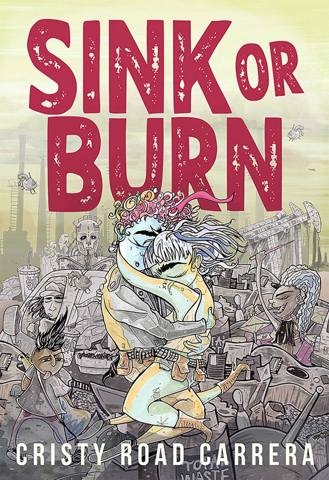 Sink or Burn book cover by Cristy Road Carrera