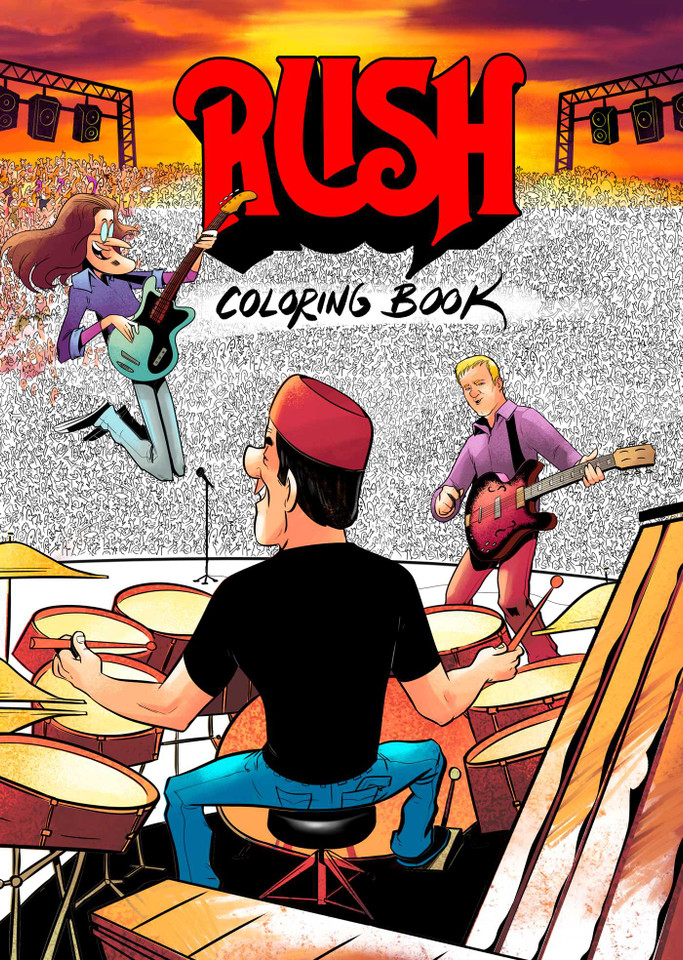 RUSH Coloring Book book cover by David Calcano