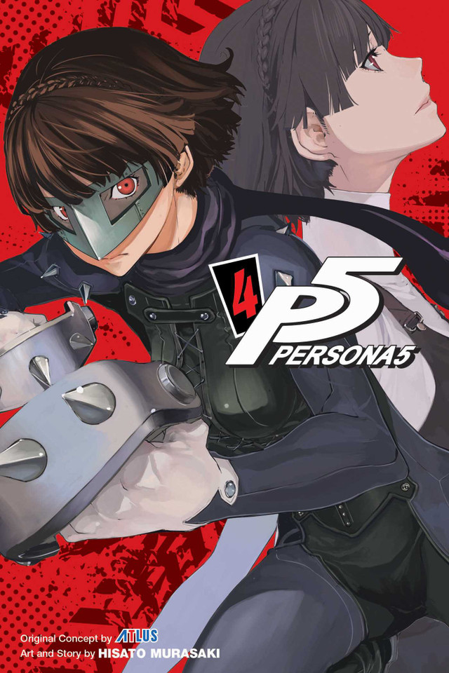 Persona 5, Vol. 4 (Persona 5) book cover by Atlus, Hisato Murasaki
