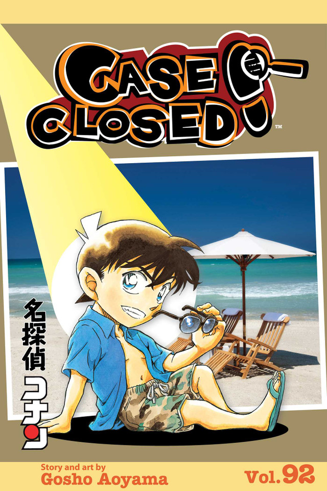 Case Closed, Vol. 92: THE SHIVERING SANDS (Case Closed) book cover by Gosho Aoyama