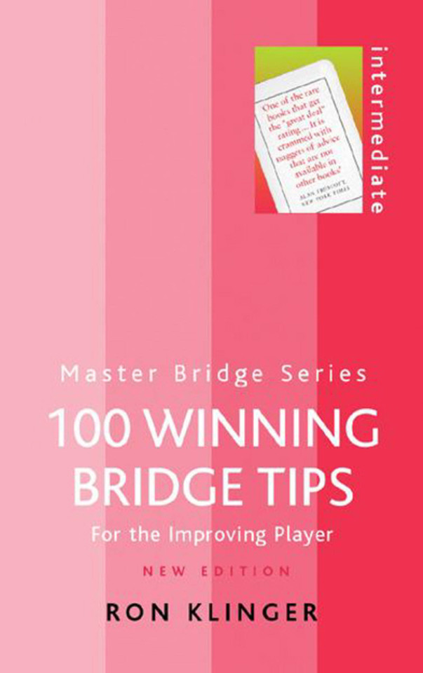 100 Winning Bridge Tips book cover by Ron Klinger