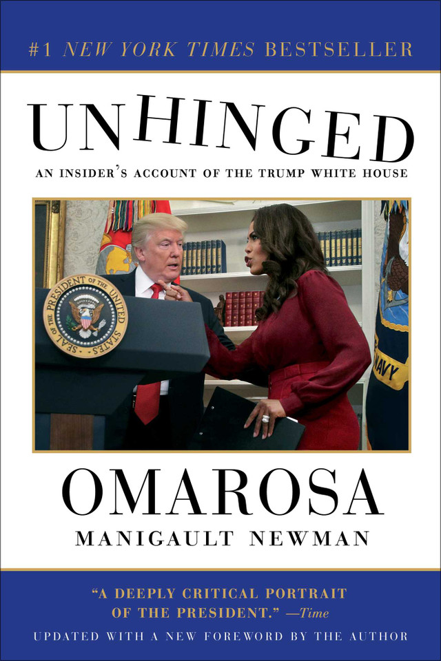 Unhinged: An Insider's Account of the Trump White House book cover by Omarosa Manigault Newman