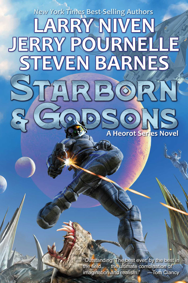 Starborn and Godsons (Heorot Series) book cover by Larry Niven, Jerry Pournelle, Steven Barnes