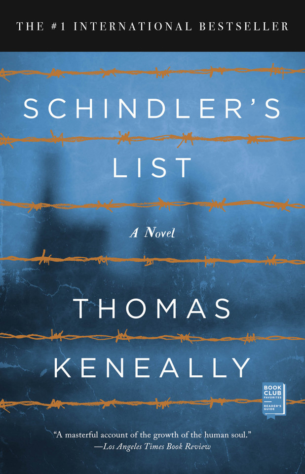Schindler's List book cover by Thomas Keneally