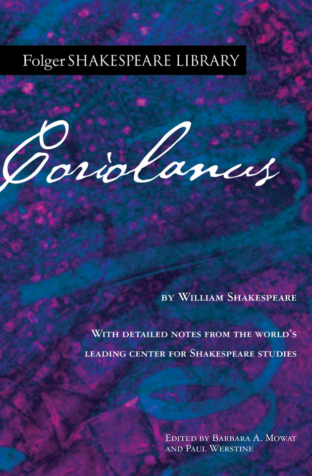 Coriolanus (Folger Shakespeare Library) book cover by William Shakespeare