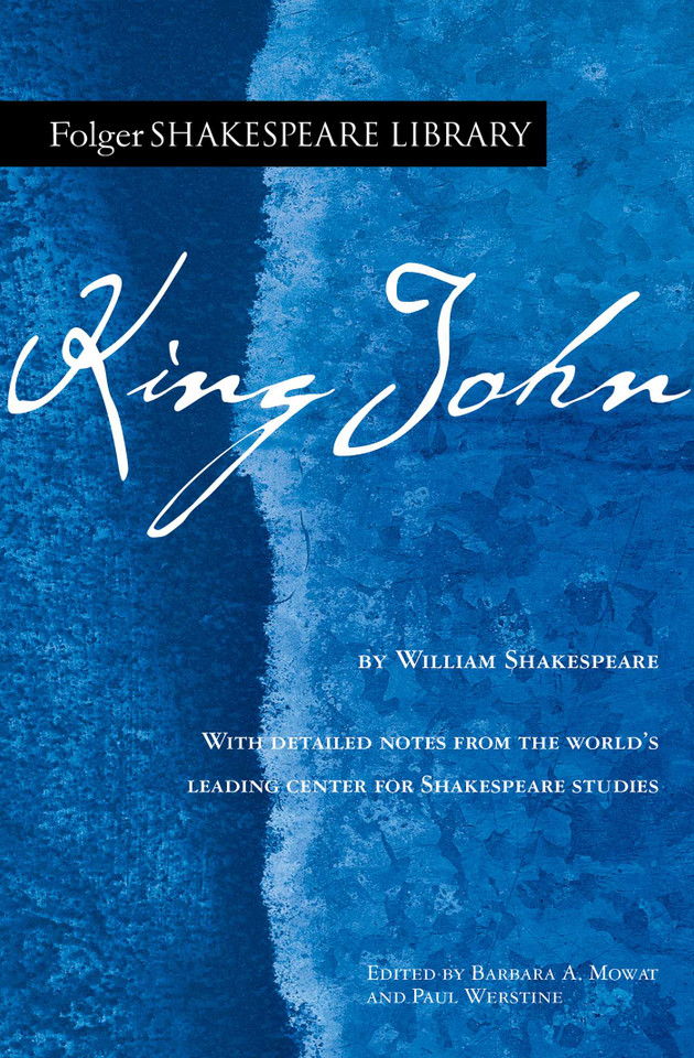 King John (Folger Shakespeare Library) book cover by William Shakespeare