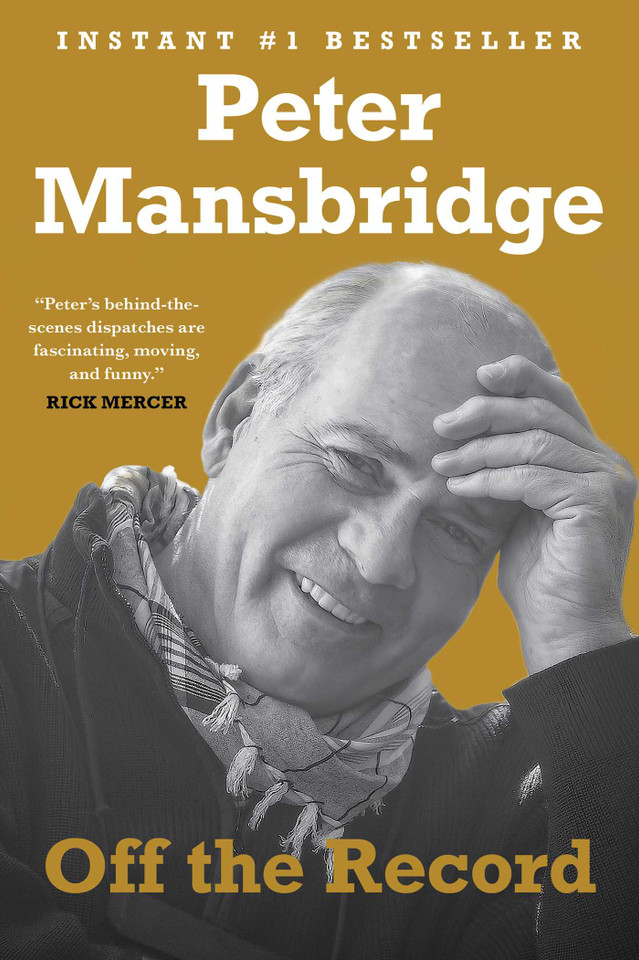 Off the Record book cover by Peter Mansbridge