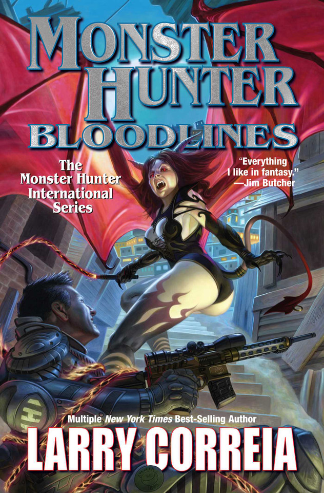 Monster Hunter Bloodlines (Monster Hunter) book cover by Larry Correia