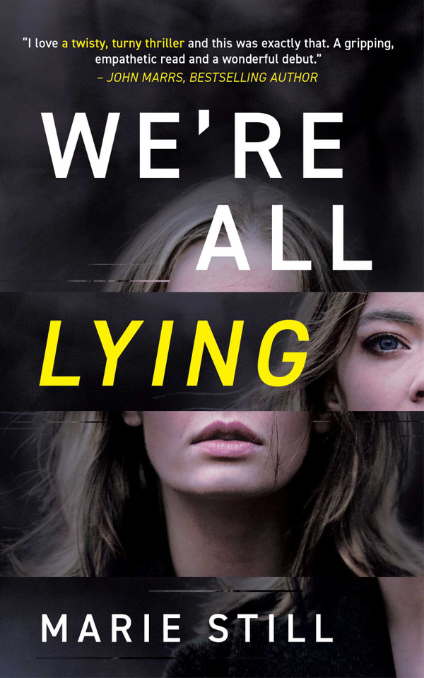 We're All Lying book cover by Marie Still