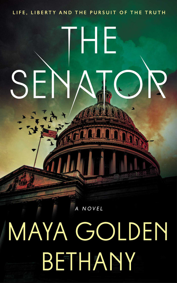 The Senator book cover by Maya Golden Bethany