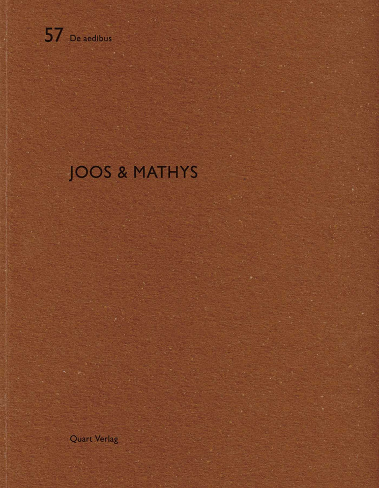 Joos & Mathys: De aedibus 57 (De aedibus) book cover by Heinz Wirz