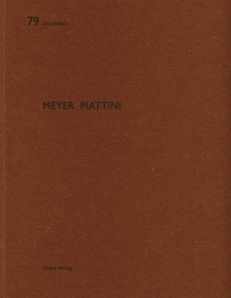Meyer Piattini: De aedibus 79 (De aedibus) book cover by Heinz Wirz