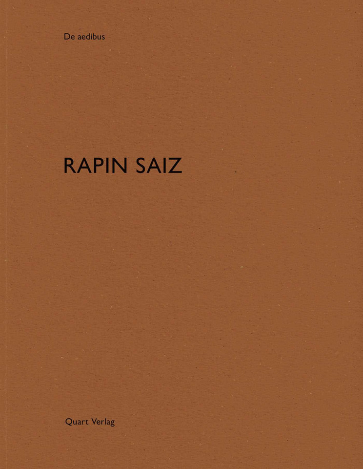 Rapin Saiz: De aedibus (De aedibus) book cover by Heinz Wirz