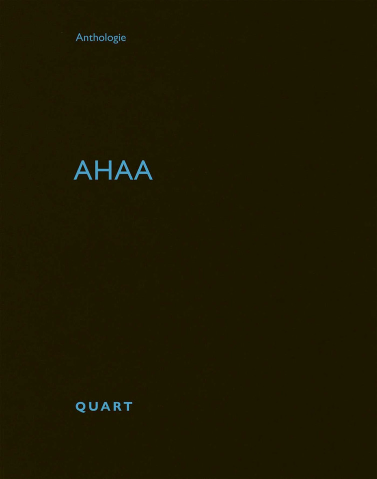 ahaa: Anthologie (Anthologie) book cover by Heinz Wirz
