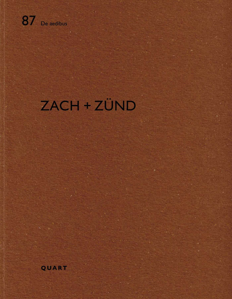 Zach + Zünd: De aedibus 87 (De aedibus) book cover by 